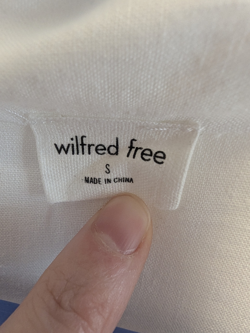 Aritzia Wilfred Free Linen Blend Open Front Top | Lightweight White Layering Shi - Picture 7 of 8